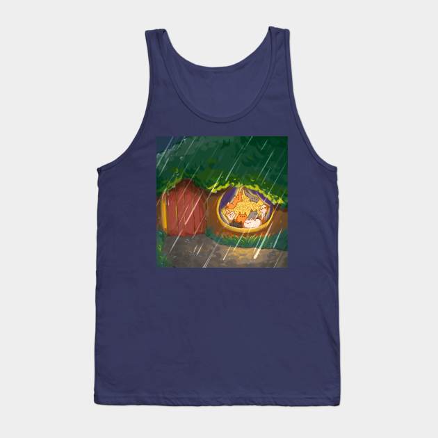 Rainy Cozy Day with Kitties Tank Top by vooolatility